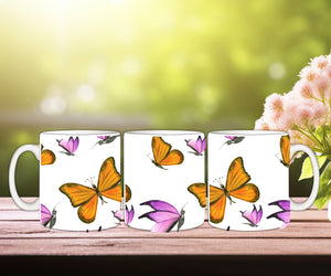 Tazas con Diseño de Mariposa (4 designs)