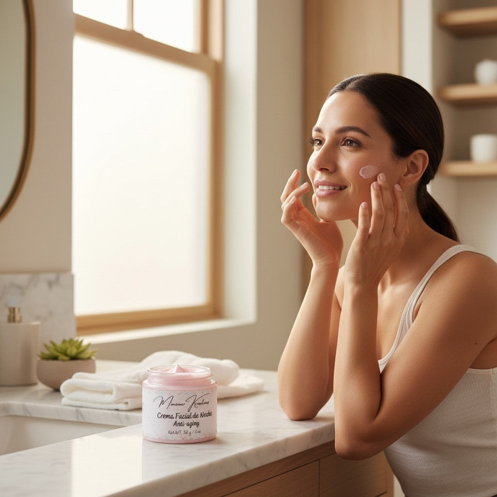 Monimar Kreations Collagen & Aloe Day Cream, anti-aging facial cream in a jar, 2 oz