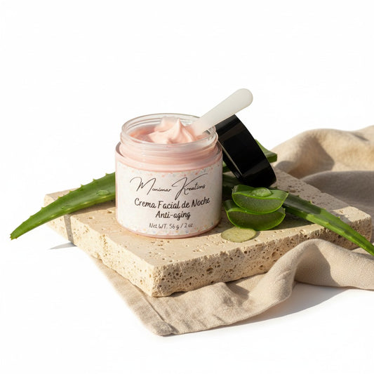 Monimar Kreations Collagen & Aloe Day Cream, anti-aging facial moisturizer in a jar, 2 oz