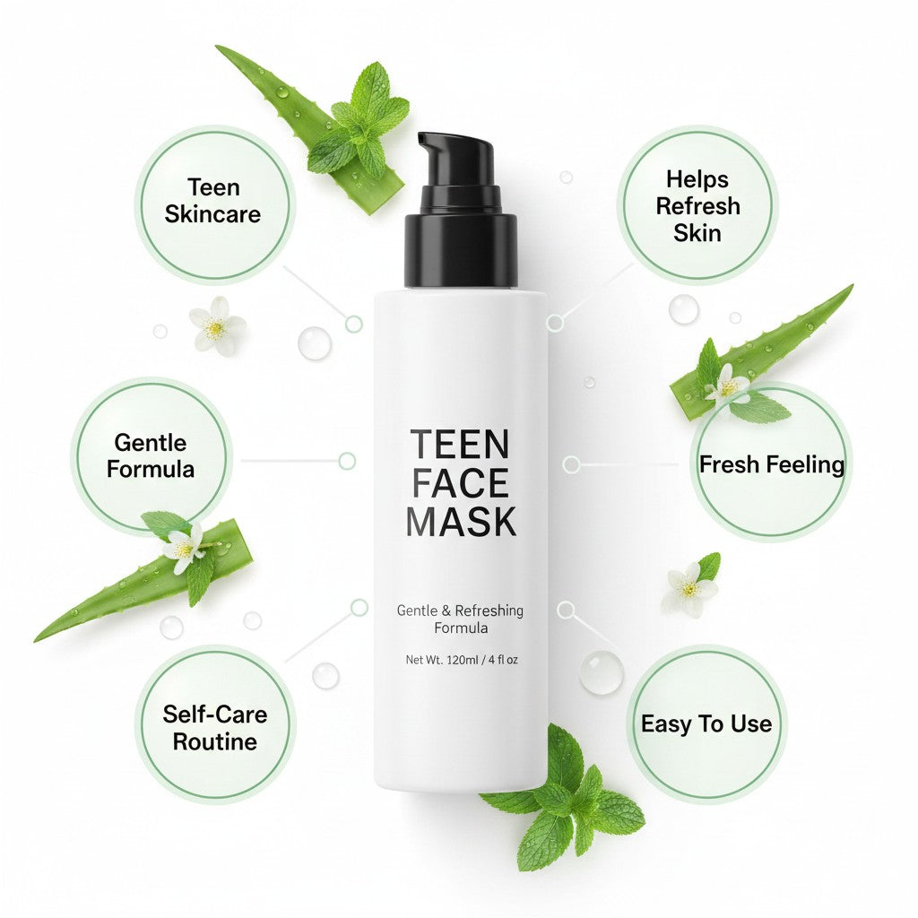 monimarkreations pink anti-aging and black charcoal face masks for teen skin, 4 oz bottles.