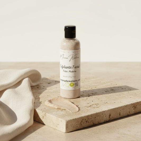 monimarkreations Teen Face Scrub with natural exfoliants and fresh citrus scent. Gentle formula for smooth, balanced skin.