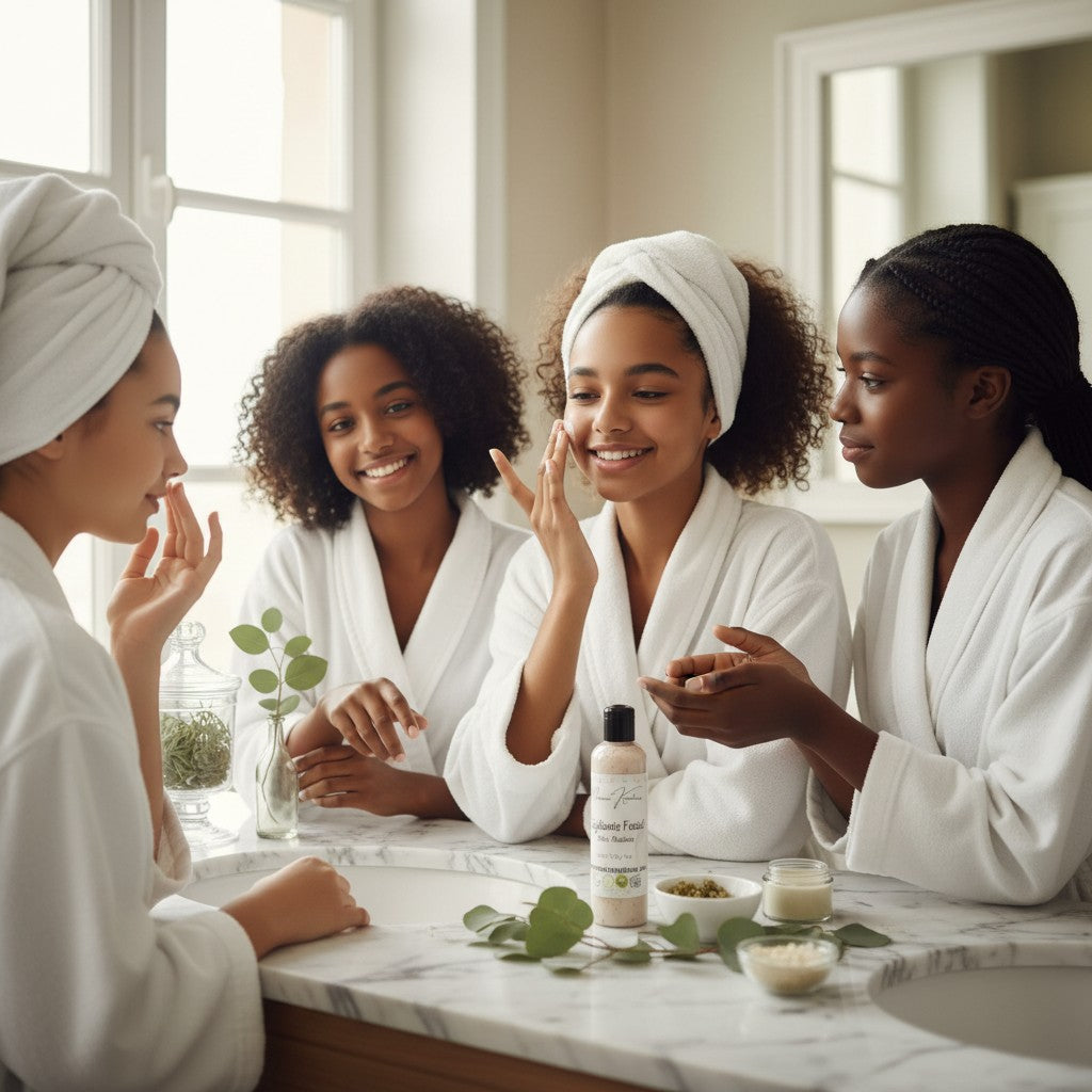 monimarkreations exfoliating face scrub for teens with natural exfoliants and fresh citrus scent