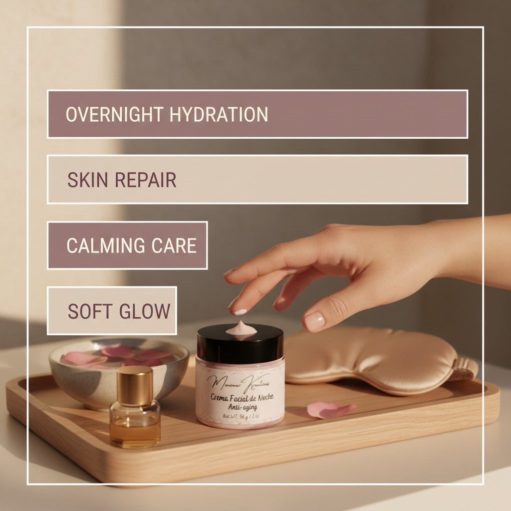 monimarkreations Teen Rest & Renew lightweight pink night cream in a jar with a black lid, 2 oz.